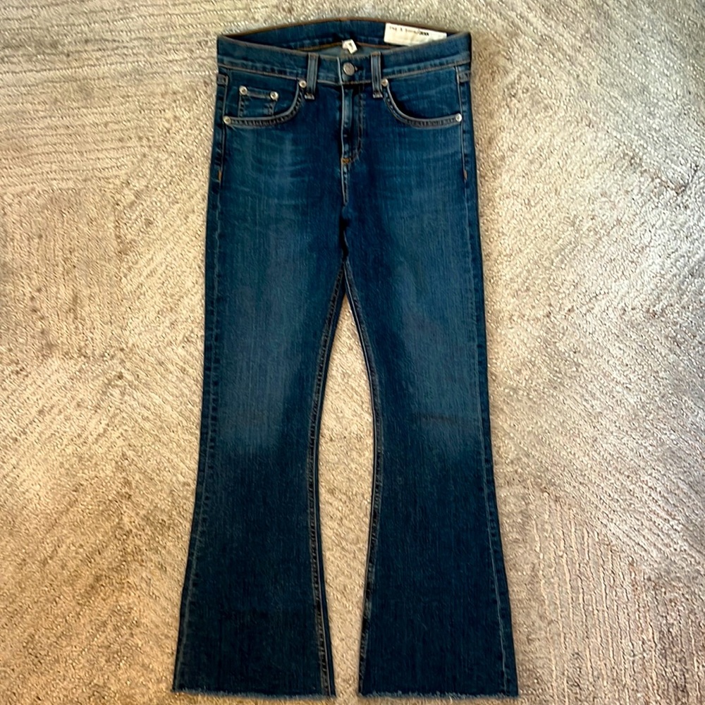 Rag & Bone Flare Cropped Jeans Sz 26